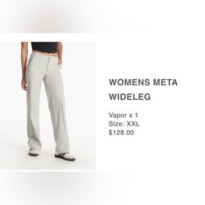 NEW without tags! Womens Vuori Meta™ Wideleg Pant XXL Vapor